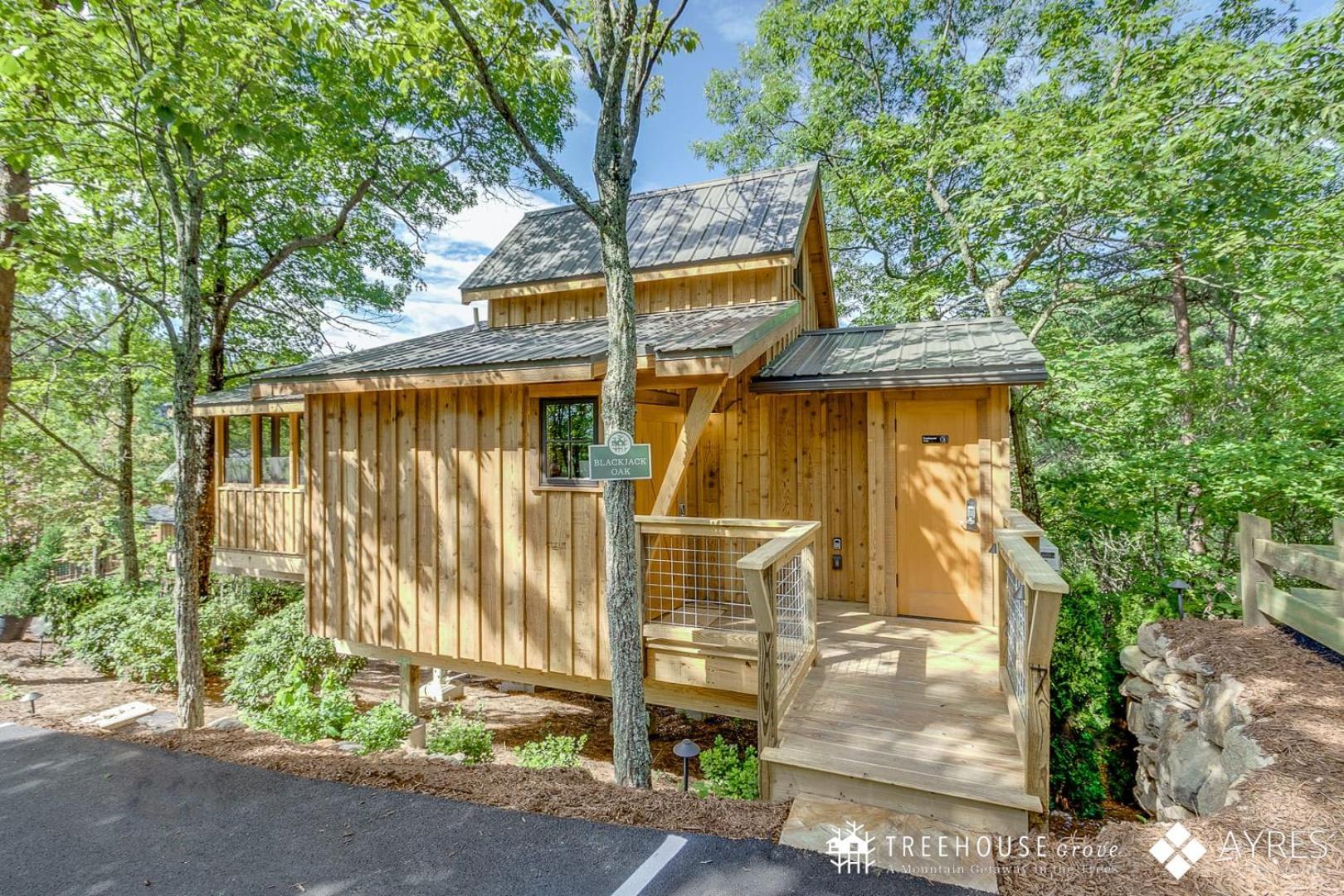 The Blackjack Oak In Treehouse Grove At Norton Creek 개틀린버그 외부 사진