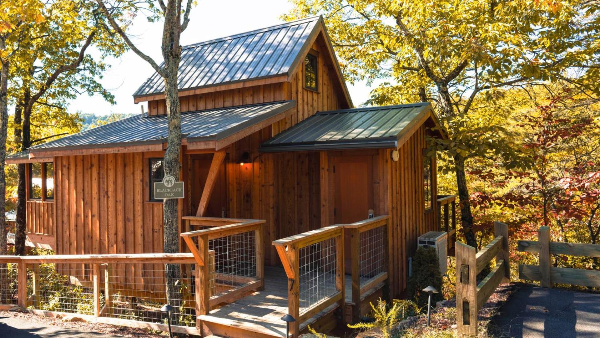 The Blackjack Oak In Treehouse Grove At Norton Creek 개틀린버그 외부 사진