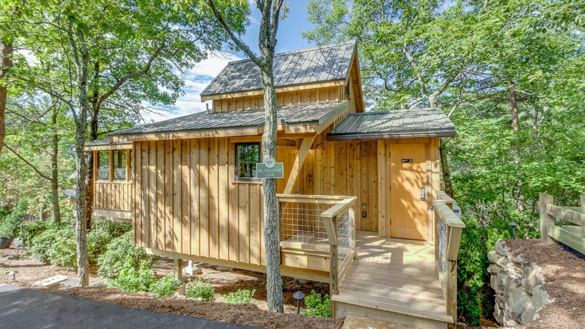 The Blackjack Oak In Treehouse Grove At Norton Creek 개틀린버그 외부 사진